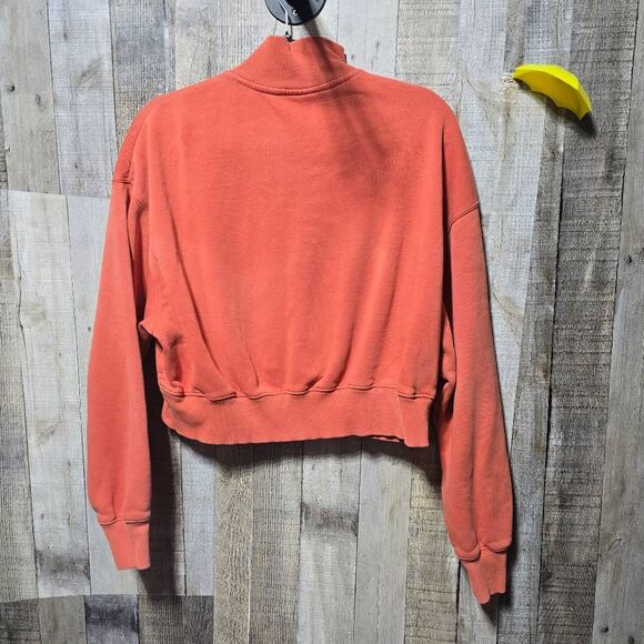 Nike SPORTSWEAR PHOENIX FLEECE 1/2 ZIP CROPPED SWEATSHIRT Women Magic Ember/Sail - Picture 4 of 7